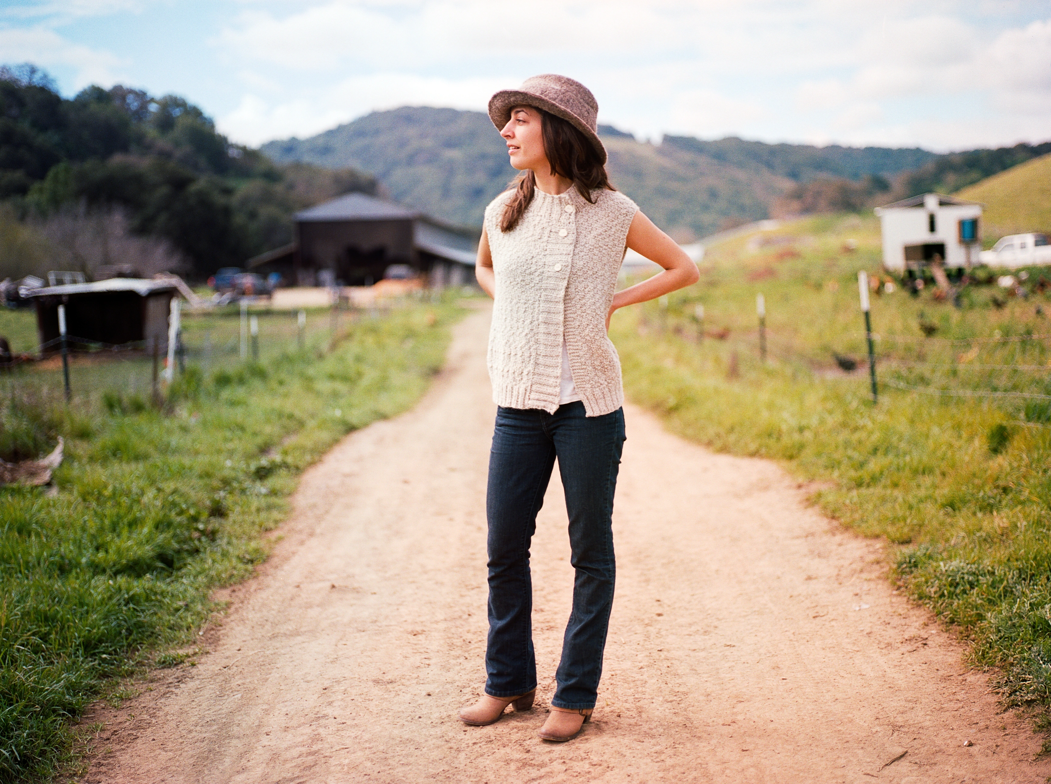 Portrait in tall grasses
